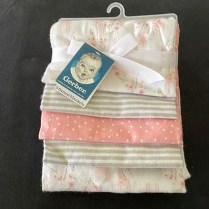 Gerber Flannel Blankets 5 pack